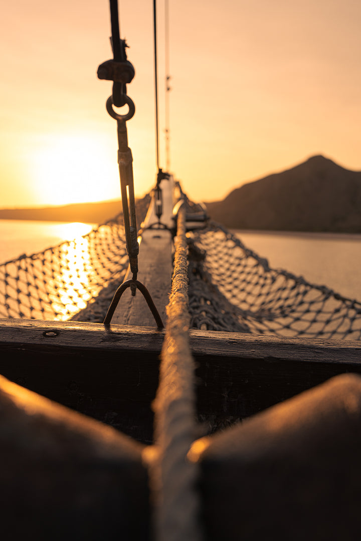 sunset sailing